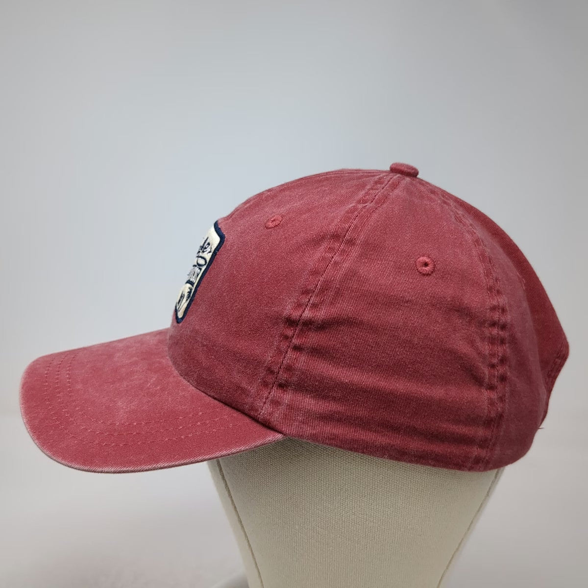 Ahead Baseball Cap Red One Size Beaches Turks & Caicos Palm Tree Slideback Hat