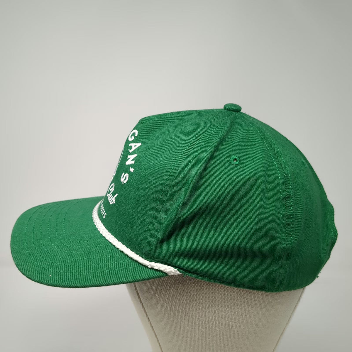 Mighty Fine 5 Panel Green One Size Mulligan's Golf Club Rope Snapback Hat Cotton