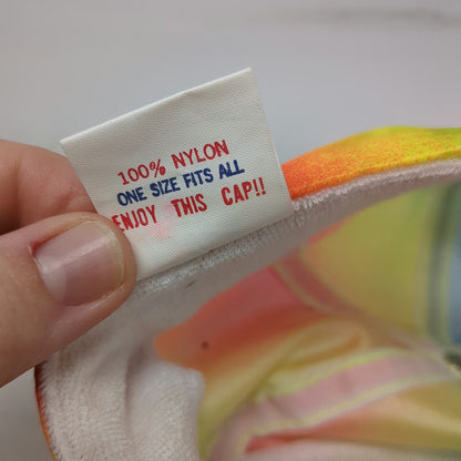 Otto 5 Panel Blue One Size Iwata Spray Equipment Neon Rope Nylon Rainbow Hat