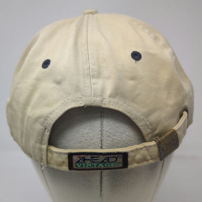 Ahead Baseball Cap Beige Blue One Size PGA Logo Sunol Valley Golf Course Hat