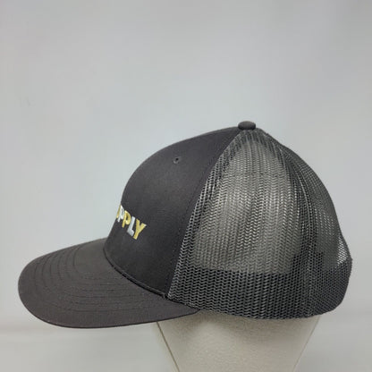 HD Supply Snapback Mesh Back Trucker Hat Gray OSFM Embroidered Otto