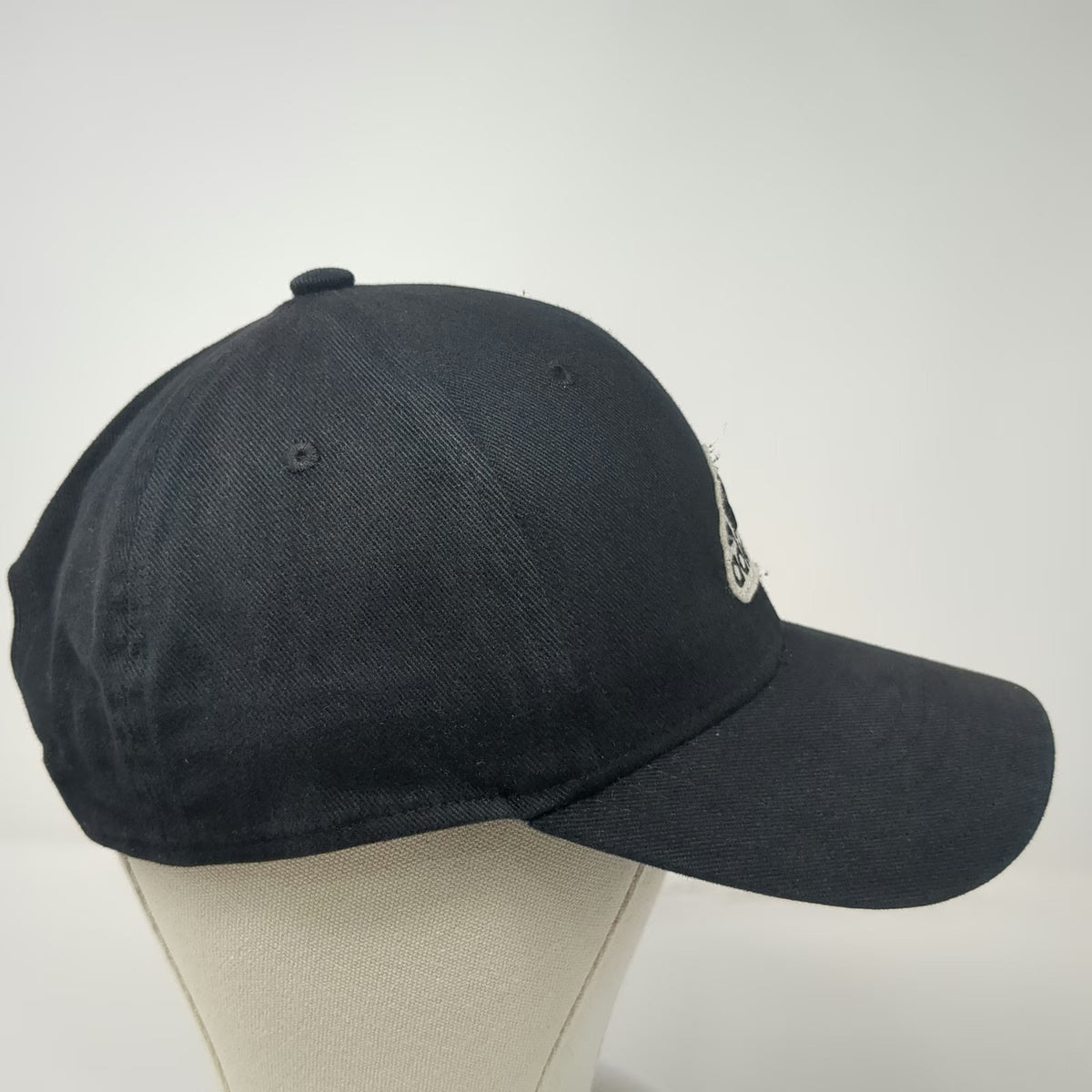 Adidas Snapback Black Hat One Size Embroidered Logo Adjustable 6 Panel Athletic