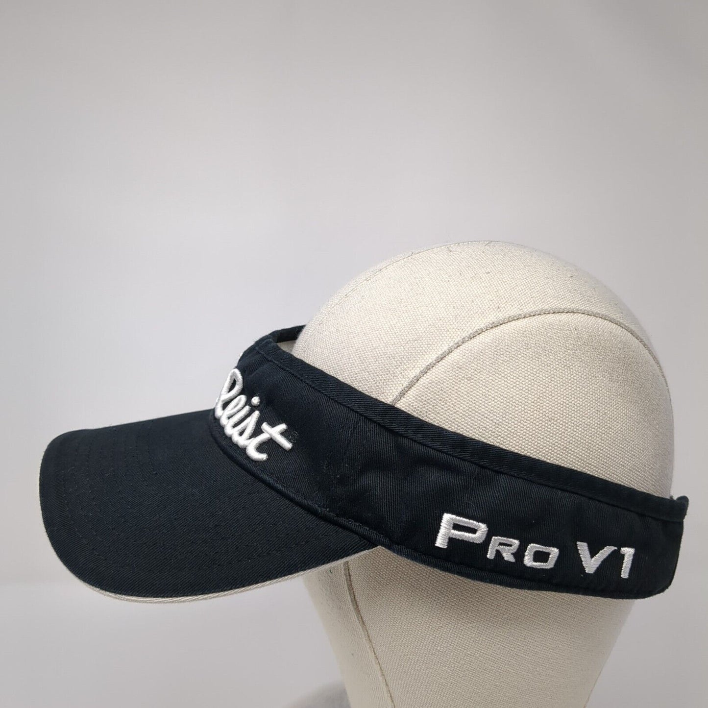 Titleist FJ PRO V1 Golf Sun Visor Black One Size Adjustable Embroidered