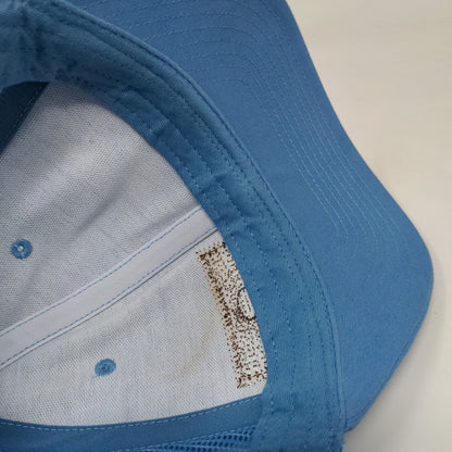 Opal Leather Patch Snapback Trucker Hat Blue One Size Richardson Mesh Back