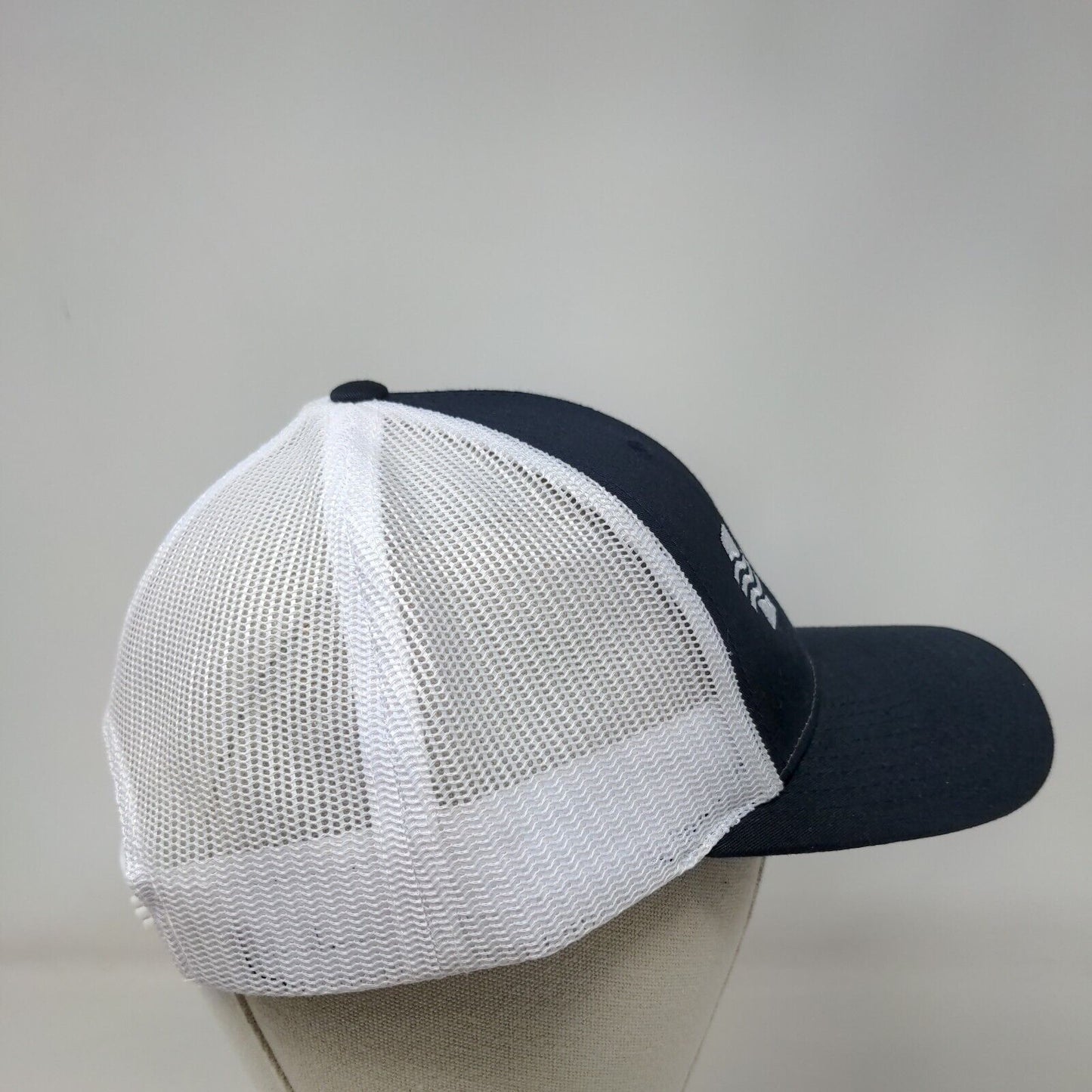 Water Mission Snapback Trucker Hat Blue M/L Embroidered Mesh Back Richardson