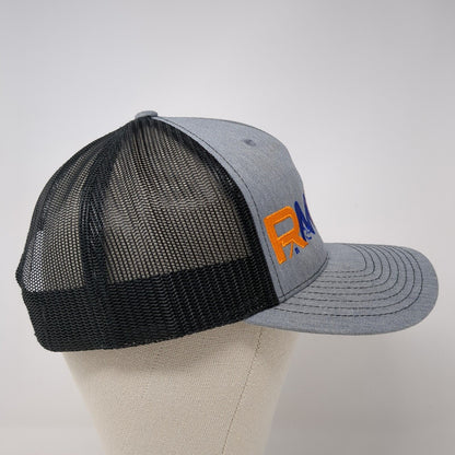 RMI Snapback Mesh Back Trucker Hat Gray One Size Embroidered Richardson