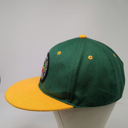 New Century Snapback Green Yellow One Size Hat Bridge and Tunnel Brewery Patch