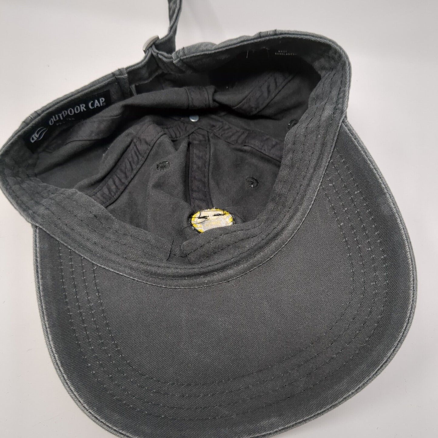 Emoji Face Mask Slideback Hat Gray One Size Adjustable Outdoor Cap