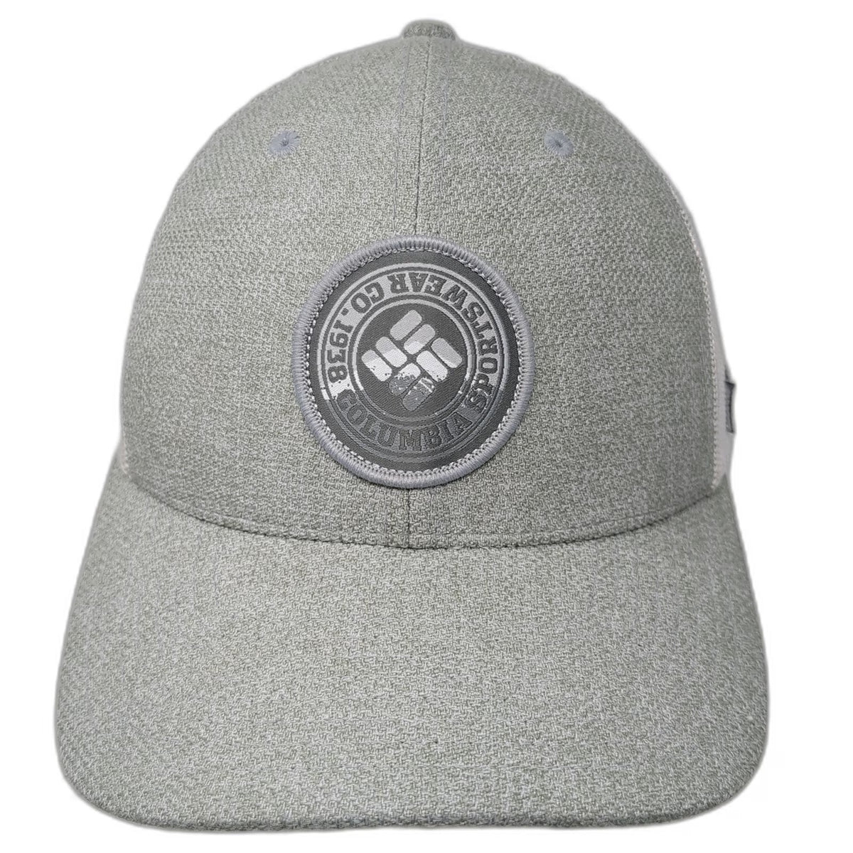 Columbia Trucker Hat Gray One Size Snapback Mesh Back Sportswear Co Logo Patch