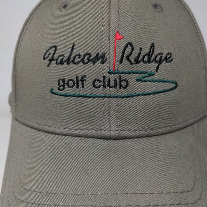Falcon Ridge Golf Club Slideback Hat Brown OSFM Adjustable Embroidered