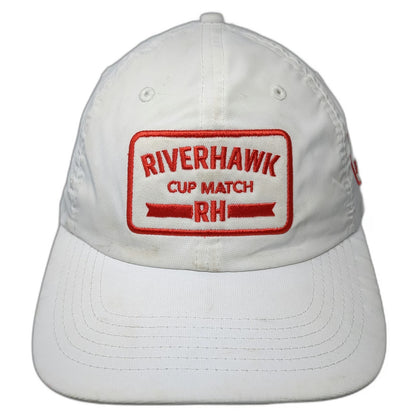 Legendary Baseball Cap White One Size Riverhawk Cup Match RH Redhawk Strapback