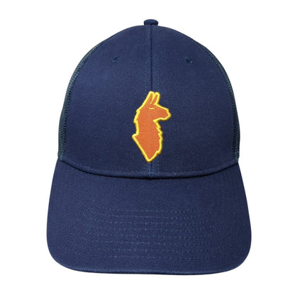 Cotopaxi Snapback Mesh Back Trucker Hat Blue One Size Solid Adjustable