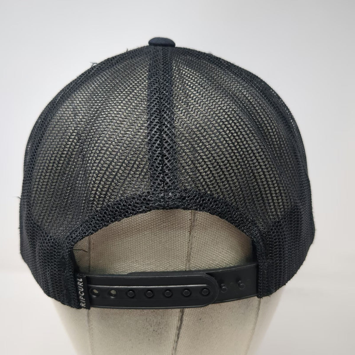 Rip Curl Trucker Hat Black One Size The Search Palm Leaf Patch Mesh Snapback