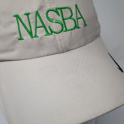 NASBA Strapback Hat Tan OSFM Adjustable Embroidered Nike Golf Solid