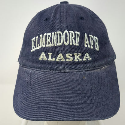 Sportsman Baseball Cap Blue Gray One Size Elmendorf AFB Alaska Slideback Hat