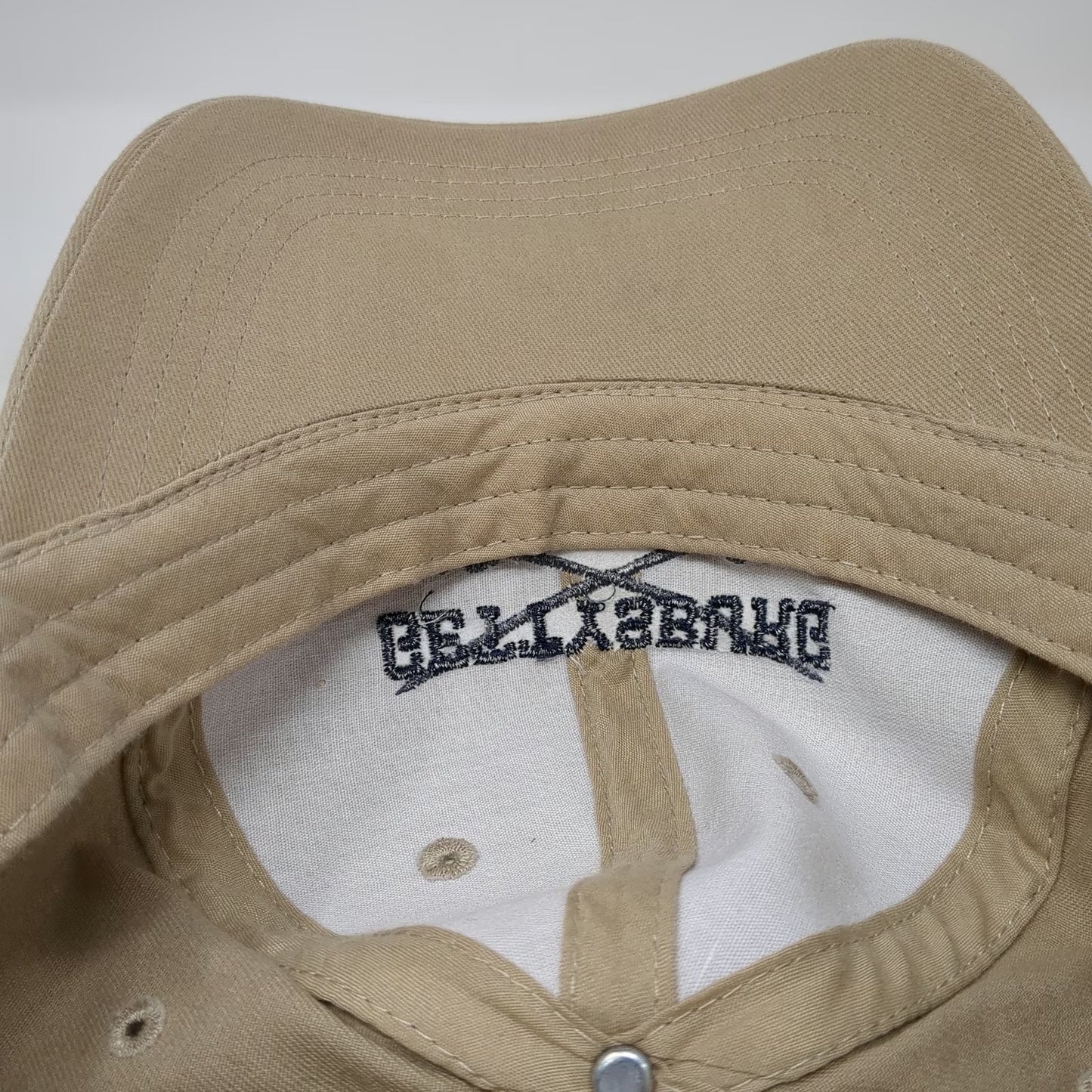 Baseball Cap Beige One Size Gettysburg July 1863 Crossed Sabers Strapback Hat