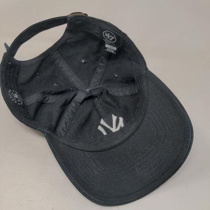 '47 Brand MLB Slideback Hat Black OSFA Embroidered New York Yankees Logo