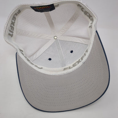 Spikeball Fitted Mesh Back Trucker Hat Blue One Size Stretch Yupoong