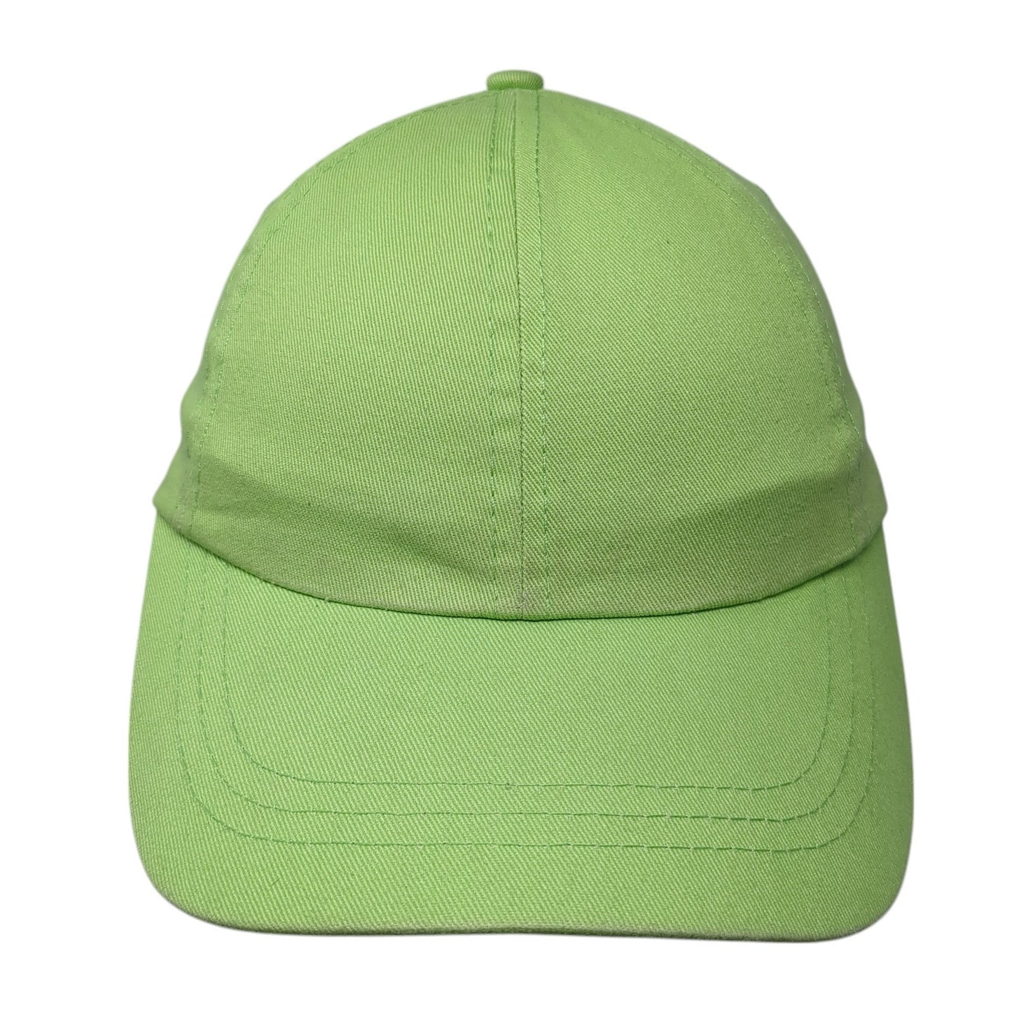 Unbranded Strapback Hat Green One Size Adjustable Outdoor Blank Solid