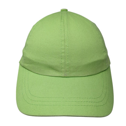 Unbranded Strapback Hat Green One Size Adjustable Outdoor Blank Solid