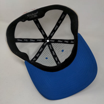 Titleist Pro V1 FJ Fitted Hat Blue Small/Medium Colorblock New Era