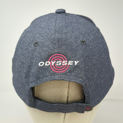 Callaway Baseball Cap Gray One Size Pink Odyssey Logo Golf Curved Adjustable Hat