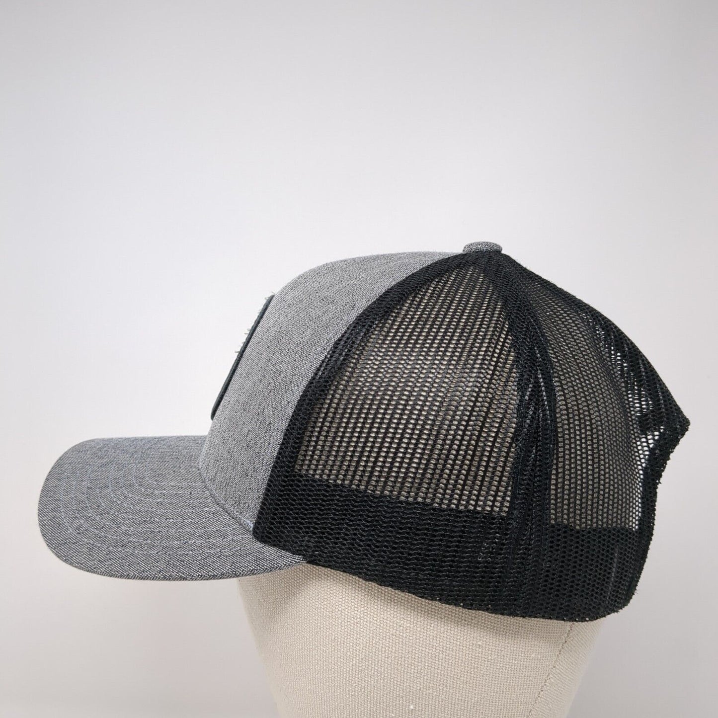 Mill 95 Snapback Trucker Hat Gray One Size Mesh Back Pacific Headwear