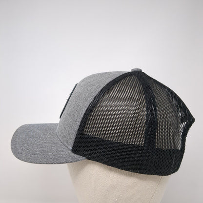 Mill 95 Snapback Trucker Hat Gray One Size Mesh Back Pacific Headwear