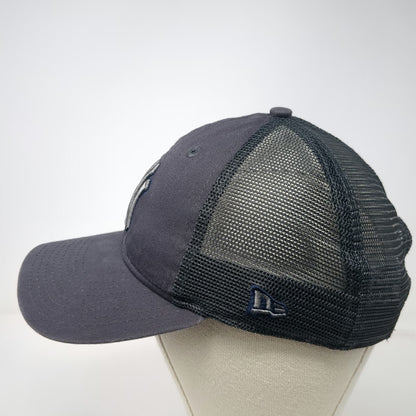 New York Yankees MLB New Era Trucker Hat Gray OSFM Snapback Mesh 9TWENTY Curved