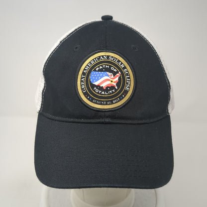 Great American Solar Eclipse Snapback Trucker Hat Black One Size Mesh Back