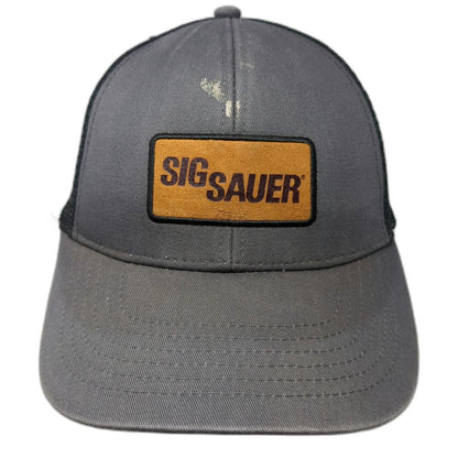 SIG SAUER Trucker Hat Gray One Size Snapback Mesh Patch Hunting Shooting Gear