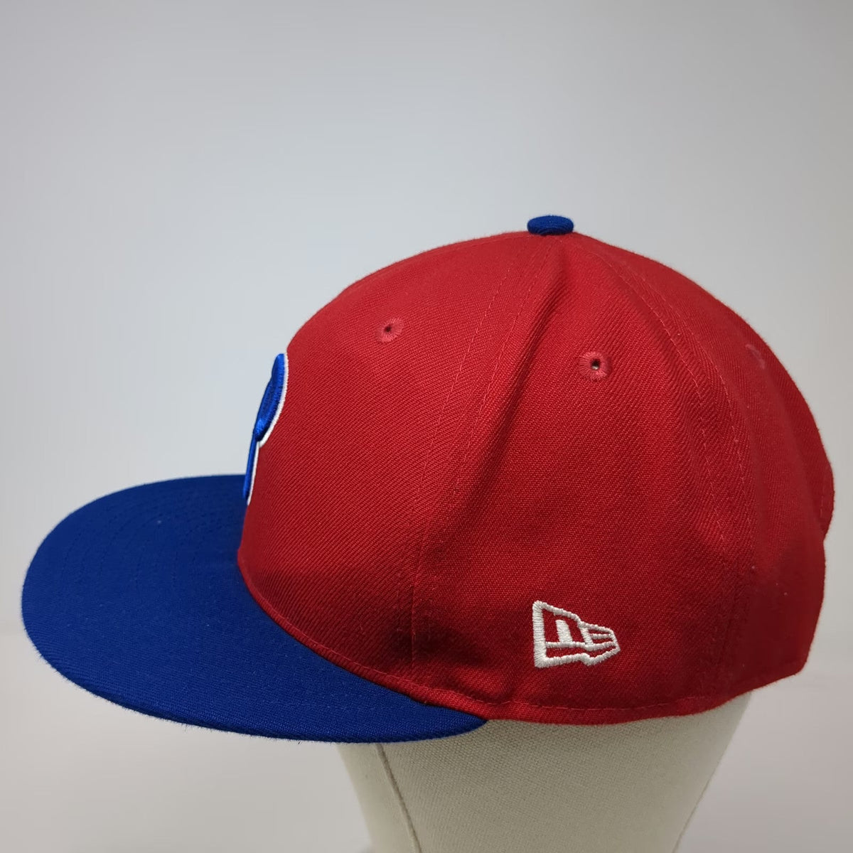 New Era Philadelphia Phillies MLB Snapback Hat Red Blue One Size Side Patch