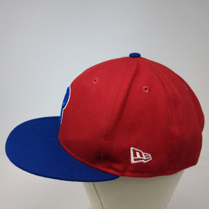 New Era Philadelphia Phillies MLB Snapback Hat Red Blue One Size Side Patch