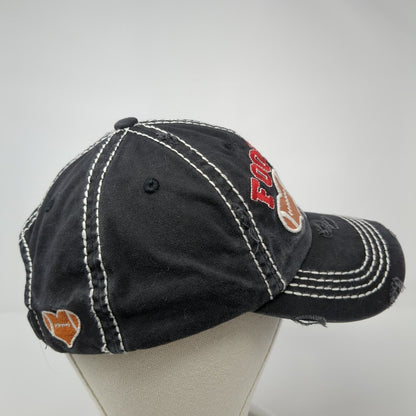 Football Mama May Yell Loudly Strapback Hat Black OS Distressed KB ETHOS Vintage