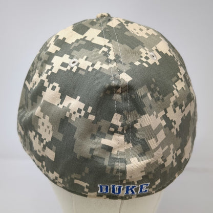 Nike Baseball Cap Beige 7 5/8 Duke Blue Devils Digital Camo Fitted NCAA Hat