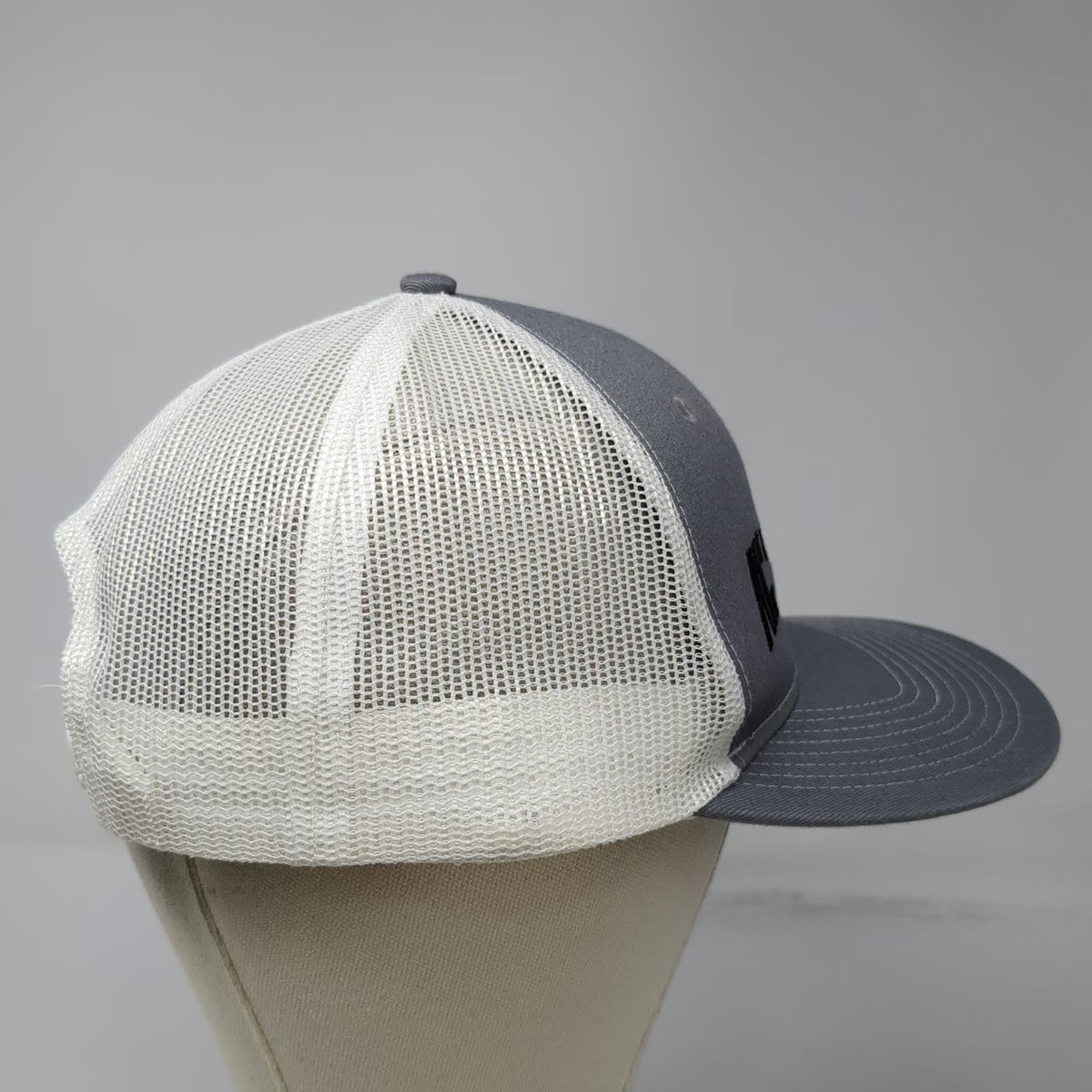Port Authority Trucker Hat Gray White One Size Alexander Clark Printing Mesh