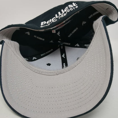 Pacific Headwear Baseball Cap Black 7 3/8 Idaho Star Thin Blue Line Hat PacWest
