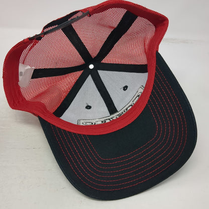 Bamko Trucker Hat Black Red One Size Costco Wholesale Mesh Back Snapback hat