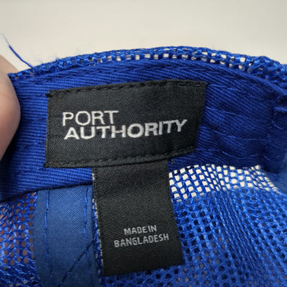 Port Authority Trucker Hat Gray Blue One Size Infinite Mechanical LLC Mesh