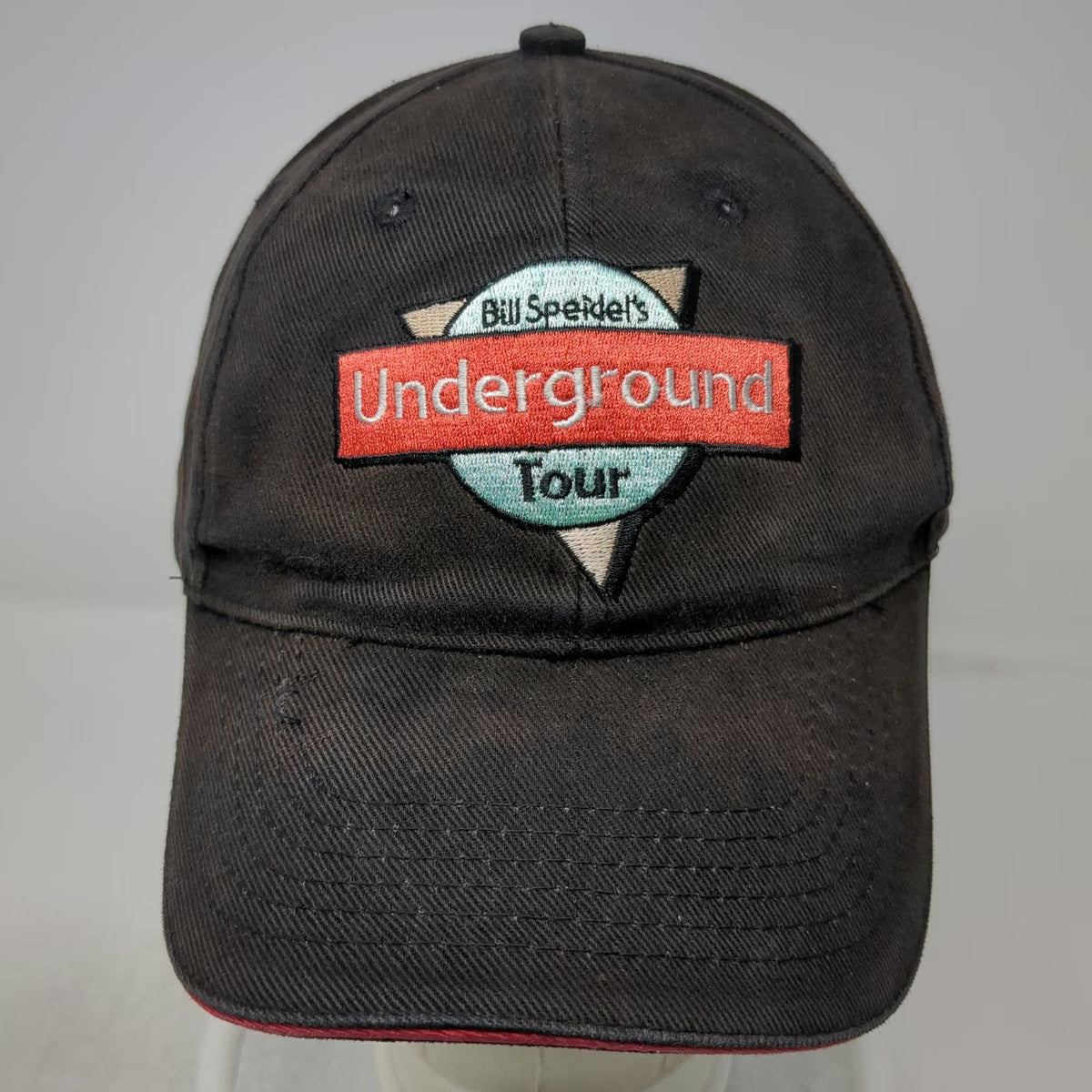 Hats of America Baseball Cap Black Bill Speidel Underground Tour Hat Vintage