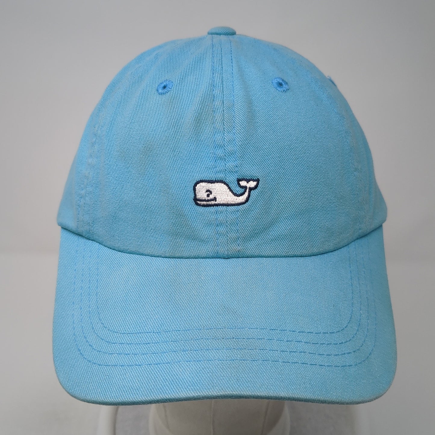Whale Logo Slideback Hat Blue One Size Solid Adjustable Vineyard Vines
