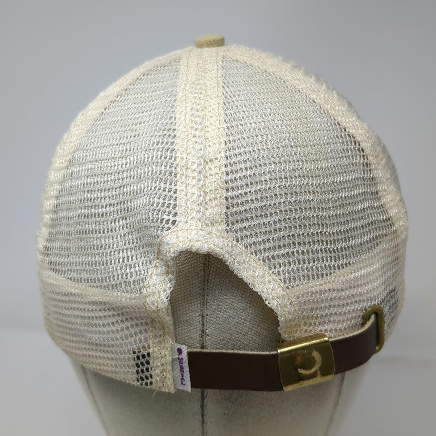 Imperial Baseball Cap Beige South Fork Lodge Idaho Trout Rope Fish Hat Vintage