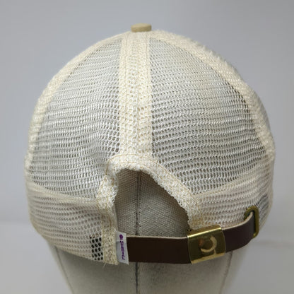 Imperial Baseball Cap Beige South Fork Lodge Idaho Trout Rope Fish Hat Vintage