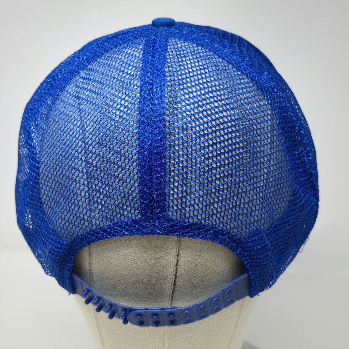 The Cincey Cap Blue Trucker Hat One Size Mastic Building Mesh Snapback Rope Cord