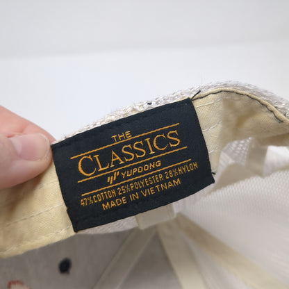 Bonfire Brewing Snapback Trucker Hat Blue One Size Mesh Back Yupoong