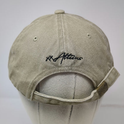 Atticus Baseball Cap Beige One Size Stay Wild Script Embroidered Hat Slideback