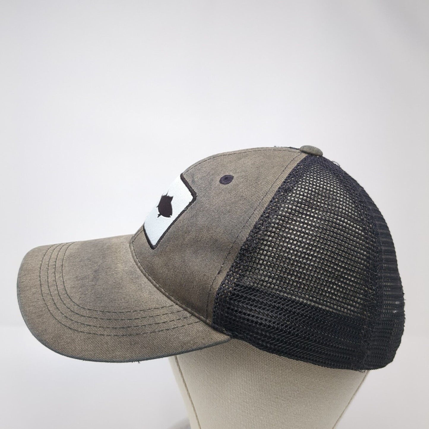 Costa Del Mar Snapback Trucker Hat Gray One Size Mesh Back Fish Patch