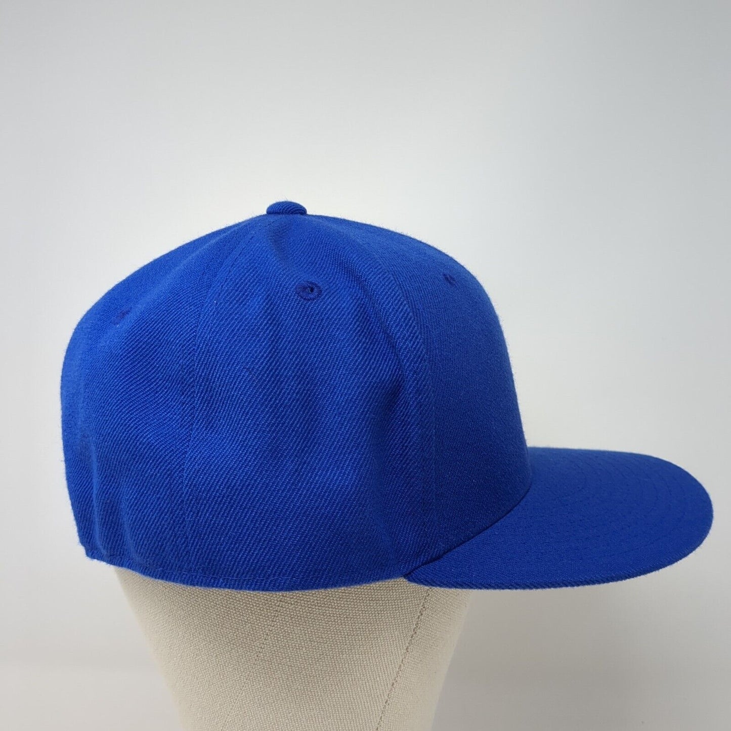 Decky Fitted Hat Blue Size 7 5/8 Lightweight Vented Holes 6 Panel Blank