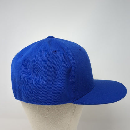 Decky Fitted Hat Blue Size 7 5/8 Lightweight Vented Holes 6 Panel Blank