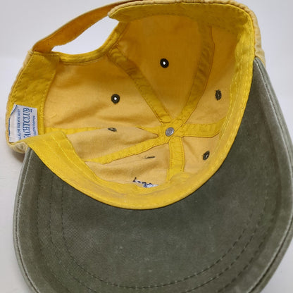 Yacht Club Puerto Vallarta Fish Skeleton Hat Yellow Gray Baseball Cap One Size